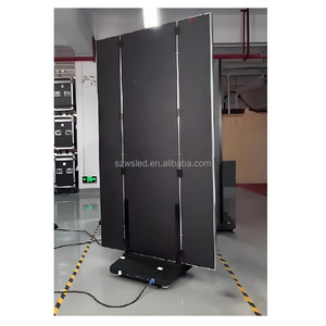 Wondershine quảng cáo trong nhà dẫn Màn hình hiển thị p1.25 p2.5 GoB Bảng điều chỉnh hai mặt <span class=keywords><strong>3</strong></span> khuôn mặt ba lần điện tử gấp Poster - Product Image 5