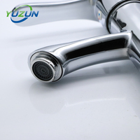 Robinet de lavabo de salle de bain moderne à poignée unique, à poser sur le plan, avec douchette latérale, double température (froid/chaud), en alliage de zinc