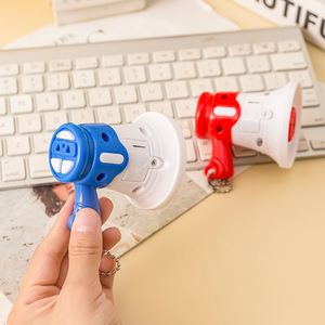 <b>Mini</b> Megaphone <b>Speaker</b> Keychain Toy For Kids Plastic Handheld Musical Instrument Unisex 2 Pcs - Product Image 2