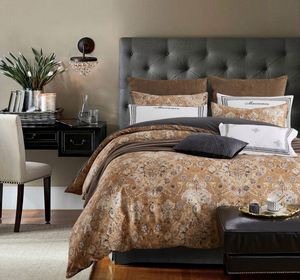 New <strong>Design</strong> Floral <strong>Printed</strong> 100% Cotton <strong>Bedsheet</strong> Duvet Cover <strong>Set</strong> 300TC for Home Use Bedroom Decor 3pcs with Stitching Technics - Product Image 4