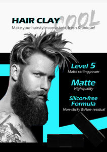 Étiquette personnalisée et parfumez la pommade mate pour <span class=keywords><strong>cheveux</strong></span> d'hommes Pommade à la cire de fibre finie mate pour hommes - Product Image 3