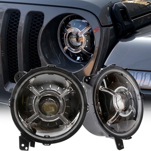 D0t phê duyệt <span class=keywords><strong>Led</strong></span> Đèn Pha cho 2018 + Jeep Wrangler JL phụ kiện Halo Lights cho Jeep JL Rubicon 2020 Jeep Đấu sĩ JT phần - Product Image 2