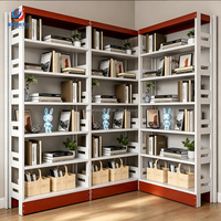 Estantería Metálica Moderna Personalizable para Biblioteca Escolar, con Recubrimiento en Polvo, Múltiples Estantes, Fácil Montaje KD, Venta Directa de Fábrica, OEM, ODM