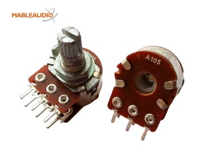 MAPT0049 ALPS <span class=keywords><strong>TYPE16</strong></span> โพเทนชิโอมิเตอร์แบบหมุนฟิล์มคาร์บอน 50KA X2 แกนแข็ง สำหรับเครื่องขยายเสียง - Product Image 4