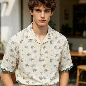 เสื้อเชิ้ตถักโครเชต์แบบสั่งทำพิเศษสำหรับผู้ชาย เสื้อเชิ้ตทรงหลวมสำหรับผู้ชายขายส่ง เสื้อเชิ้ตทรงใหญ่สำหรับผู้ชาย - Product Image 5