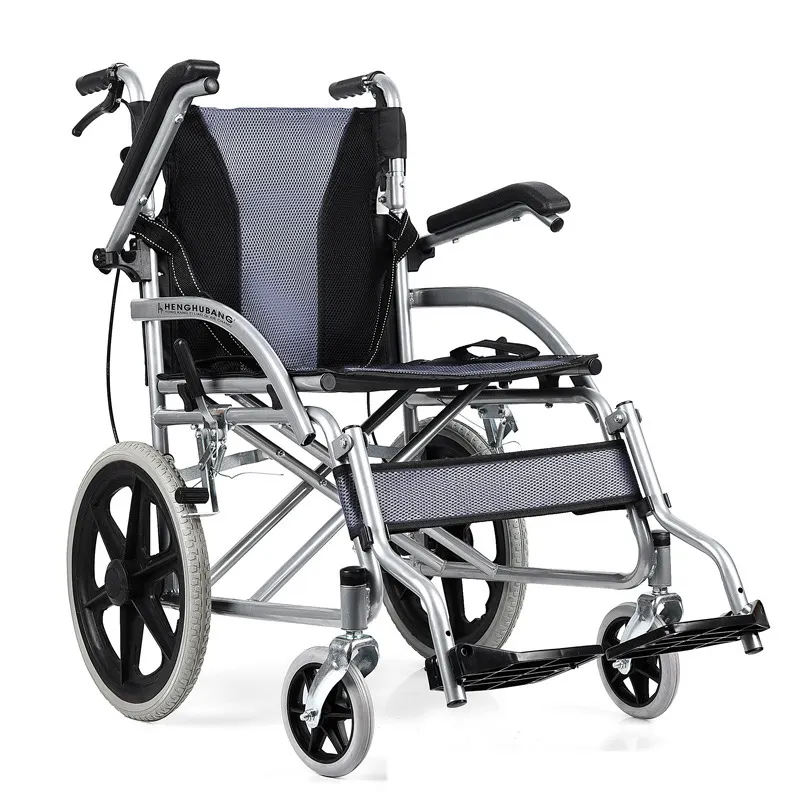 Ayarlanabilir katlanabilir yüksek yaşam çelik malzeme katlanır çocuk engelli için manuel tekerlekli sandalye