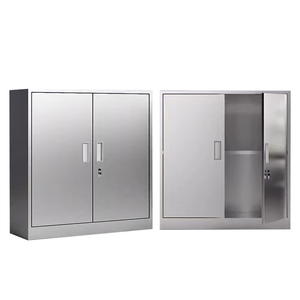 Cerradura de llave de casillero de acero de 2 puertas, duradera, personalizada, diseño moderno para escuela, taller, Hotel, uso al aire libre, estructura segura golpeada - Product Image 1