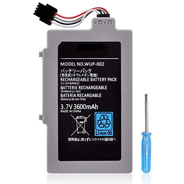 3600 Mah Rechargeable Battery Pack for Nintendo Wii U Gamepad WUP-012 WUP-010 Game Accessories Replacement Battery