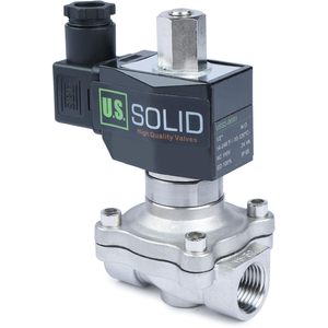 EE. UU. Válvula Solenoide Sólida de 1/2 Pulgada de Acero Inoxidable 110V CA Normalmente Abierta con Sello de Viton - Product Image 6