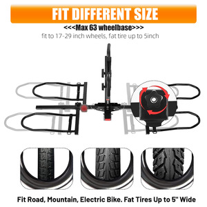 Utdoor-Plataforma de acero plegable de 150 libras, soporte universal de enganche para coche y SUV, portaequipajes <span class=keywords><strong>trasero</strong></span> para bicicleta - Product Image 4