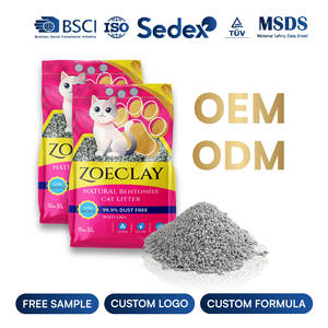 Natuurlijke Bentonite Klei Kattenbakvulling Stofvrij Hoge Hardheid Schepbaar Kattenbakvulling Fabrikant Rechtstreeks Van De Fabriek 5KG - Product Image 1