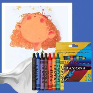 LISI Wholesale 6/8/12/24子供用カラーバルクウォッシャブルブライトカラークレヨンパック、スクールクレヨン、アソートカラー - Product Image 5