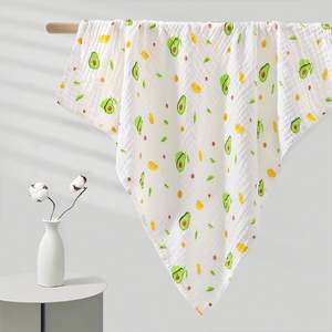 Mantas Envolventes Personalizadas de Muselina de Algodón Orgánico para Bebés, Mantas Envolventes de Bambú para Bebés - Product Image 4