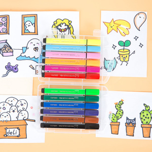 Deli Watercolor Pens 12 24 36 Colors Washable For Drawing And Doodling Students Children Triangular Handle - Product Image 3