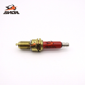 หัวเทียนเซรามิกสีแดง SNOR รุ่น A7TC สำหรับรถมอเตอร์ไซค์ฮอนด้า ดรีม100 เวฟ100 ยามาฮ่า จ็อก50 บาจาจ บีเอ็ม100 ซีที100 อะไหล่เปลี่ยนหัวเทียน - Product Image 3