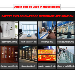 Window Security <strong>Film</strong> 2/4/8/12mil UV99% Rejection Window and Door <strong>Glass</strong> <strong>Safety</strong> <strong>Film</strong> 2 Ply PET Material - Product Image 5