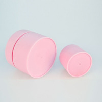 Pot à crème double paroi vide en plastique, blanc, rose, jaune, vert, noir, pp, 5g 10g 15g 30g 50g 80g 100g 120g