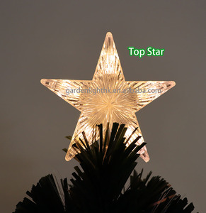 <b>Artificial</b> PVC Fiber Optic 6FT Christmas <b>Tree</b> with Santa & Snowman Ornaments for Home Hotel Mall Festive Party Decor - Product Image 5