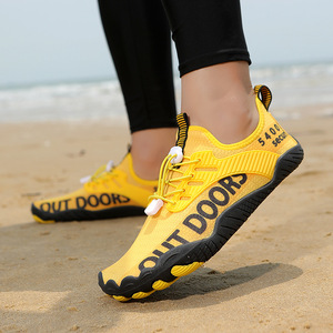 Chaussures d'eau d'extérieur à bout fermé, dessus en maille, semelle extérieure en caoutchouc antidérapante, unisexe, été, plage, fitness, pêche, natation - Product Image 5