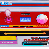 BLEE Machine à griffes à porte entièrement ouvrante, à monnayeur, avec barre lumineuse LED, attrape-prix pour salles d'arcade et centres commerciaux