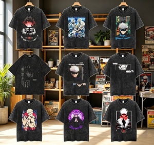 <span class=keywords><strong>T</strong></span>-<span class=keywords><strong>shirt</strong></span> da uomo all'ingrosso stile retrò con lavaggio acido, magliette grafiche con teschio <span class=keywords><strong>horror</strong></span>, oversize, a maniche corte, streetwear, assortite - Product Image 4