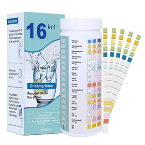Kit <span class=keywords><strong>de</strong></span> Prueba <span class=keywords><strong>de</strong></span> Agua Potable 16 en <span class=keywords><strong>1</strong></span>, Preciso, para Agua del Grifo, Detecta Hierro, Plomo, <span class=keywords><strong>Nitrato</strong></span>, Fluoruro, Cloro, <span class=keywords><strong>Cobre</strong></span>, Dureza y pH - Product Image 2