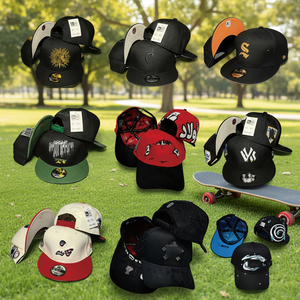 Casquette A-Frame réglable à 5 panneaux |   Nouvelles casquettes snapback de style mexicain Gorras & Barbas en stock, prêtes à être expédiées - Product Image 1