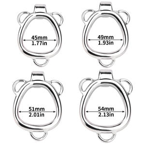 Полное микро покрытие, металлическая клетка целомудрия, устройство для мужчин, секс-игрушки, Кольца для пениса с текстурным ремешком в виде ракушки - Product Image 5