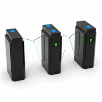 Tourniquet à ailettes en acier durable, compatible avec plusieurs dispositifs de reconnaissance, moteur longue durée pour immeubles de bureaux