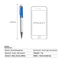 Stylo flottant 2D liquide avec logo personnalisé, fille dévêtue, femme sexy nue, charme en PVC, décollement des vêtements, stylo flottant fantaisie