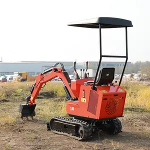 Telescopic crawler Model Mini Excavator compact Mini Digger 1 Ton Suppliers Factory