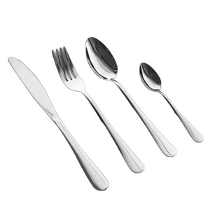 Juego de Cubiertos de Acero Inoxidable, Cuchillo, Tenedor y Cuchara, 18/24 Piezas, Duradero, para Cocina Occidental, Vajilla para Fiestas, Color Sólido, Ovalado - Product Image 1