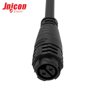 Conector Circular M19 de 2 Pines Macho y Hembra, 20A 300V IP67, Tipo Soldadura, Enchufe Impermeable para Uso Industrial
