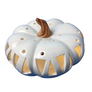Couleur blanche en relief design maison vacances décor <span class=keywords><strong>pas</strong></span> <span class=keywords><strong>cher</strong></span> mignon personnalisé Halloween céramique citrouille bougie <span class=keywords><strong>lanterne</strong></span> bienvenue personnalisé - Product Image 2