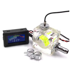 用于液体冷却器的带发光二极管显示屏的热耐用三路流量计温度计 - Product Image 5