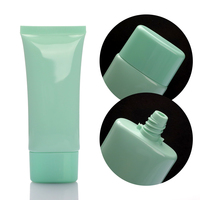 Tube ovale cosmétique de 30 ml, toucher doux, avec bouchon à visser, pour lotion et écran solaire