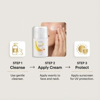 Crème Visage Alpha Arbutine Haute Qualité SPF 15 Vitamine C Hydratant Quotidien Éclaircissant pour Peaux Ternes et Irrégulières Vente en Gros 50ml