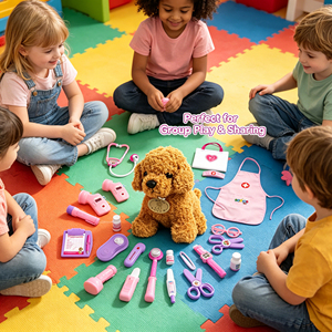 Lot de 24 jouets d'imitation pour enfants : Kit de <span class=keywords><strong>docteur</strong></span> vétérinaire pour animaux de compagnie, ensemble de jeu d'avocat au <span class=keywords><strong>docteur</strong></span> pour la maternelle - Product Image 3
