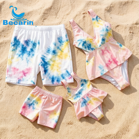 Nieuwe familie bikini rok shorts zwemkleding sets bloemen zomer moeder vader en baby kinderen strand zwemkleding
