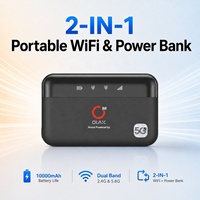 Offre Spéciale : Power Bank 2-en-1 et Hotspot WiFi 4G avec Emplacement pour Carte SIM, 10000mAh, Routeur de Poche 4G 5G Global pour l'Extérieur et les Situations d'Urgence