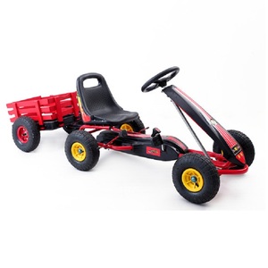Kart à pédales pour enfants, 4 roues, voiture de course, siège réglable, frein à main, kart à propulsion par les pieds pour enfants - Product Image 5