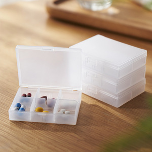 Miniature Six-Compartment Pill Box Transparent Sealed Moisture Proof Portable Medicine Storage Case - Product Image 3