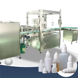 Full Automatic Liquid Packing Line For Glue Adhesive Essential Oil Bottle Filling Capping Labeling Machine