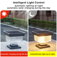Nouvelles lampes solaires murales Xiuben pour clôture, extérieur, jardin, étanches IP65, avec capteur de lumière, LED, pour portail, poteau, colonne