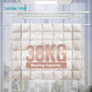Support suspendu en aluminium rétractable électrique intelligent pour le séchage des vêtements Application Smart Life 5.01 Commentaires Produit pour maison intelligente - Product Image 3