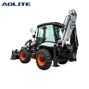 Aolite BL105-25 Ce Hoge Kwaliteit Front-End Backhoe Loader 4X4 Wielaandrijving Mini Backhoe Loader Gemaakt In China