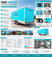 Remorque alimentaire mobile commerciale à double essieu avec fenêtre de service pour la restauration de rue et les entreprises de restauration