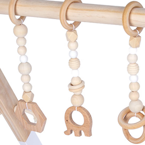 Al por mayor: Juguetes para bebés, otros juguetes, alfombras de juego, juguetes de madera para gimnasio de bebés para actividades en interiores con mordedores colgantes - Product Image 3