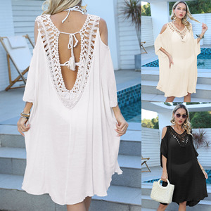 Vestido Holgado <span class=keywords><strong>de</strong></span> Verano, Túnica <span class=keywords><strong>de</strong></span> Lino, Caftán, Traje <span class=keywords><strong>de</strong></span> <span class=keywords><strong>Baño</strong></span>, Ropa <span class=keywords><strong>de</strong></span> Playa, Pareos <span class=keywords><strong>de</strong></span> Playa para Mujer, Camisa <span class=keywords><strong>de</strong></span> Playa <span class=keywords><strong>de</strong></span> Crochet - Product Image 2