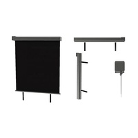 Paravent rétractable pliable d'extérieur, mur vertical, balcon, terrasse, jardin, patio, auvent latéral pour patio